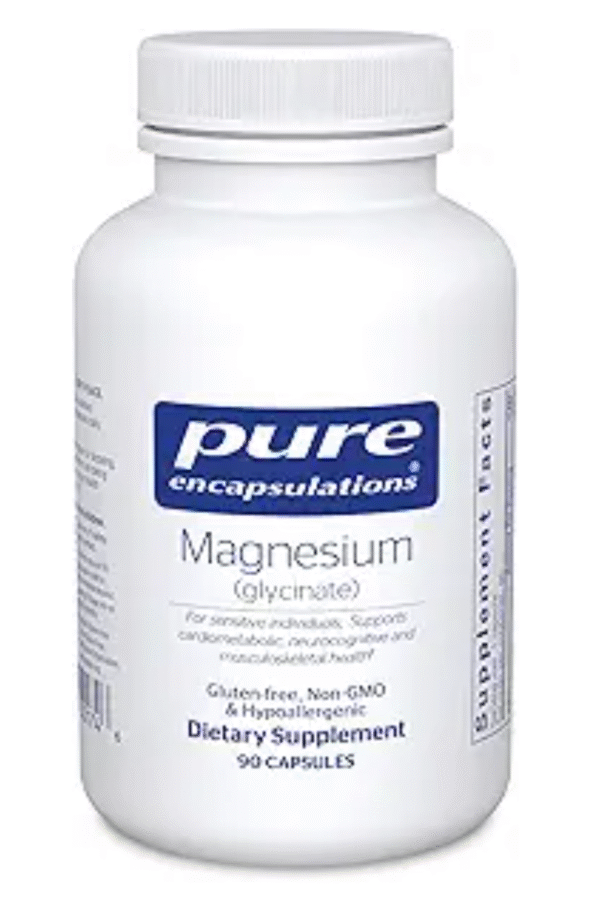 Pure Encapsulations Magnesium (Glycinate) - Supplement to Support Stress Relief, Sleep, Heart Health, Nerves, Muscles, and Metabolism* - with Magnesium Glycinate - 90 Capsules